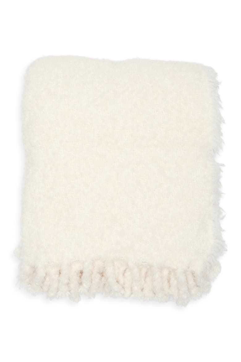 Haven Tassel Throw, Main, color, IVORY EGRET