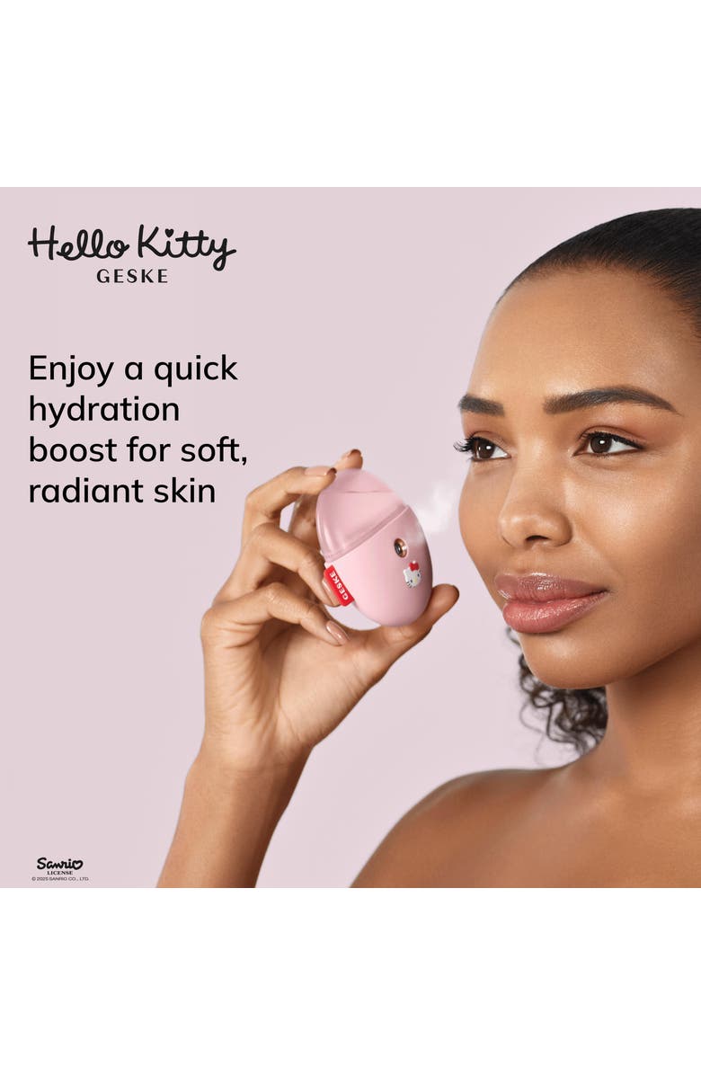 GESKE Hello Kitty SmartAppGuided Facial Hydration Refresher | 4 in 1, Alternate, color, Hello Kitty Pink