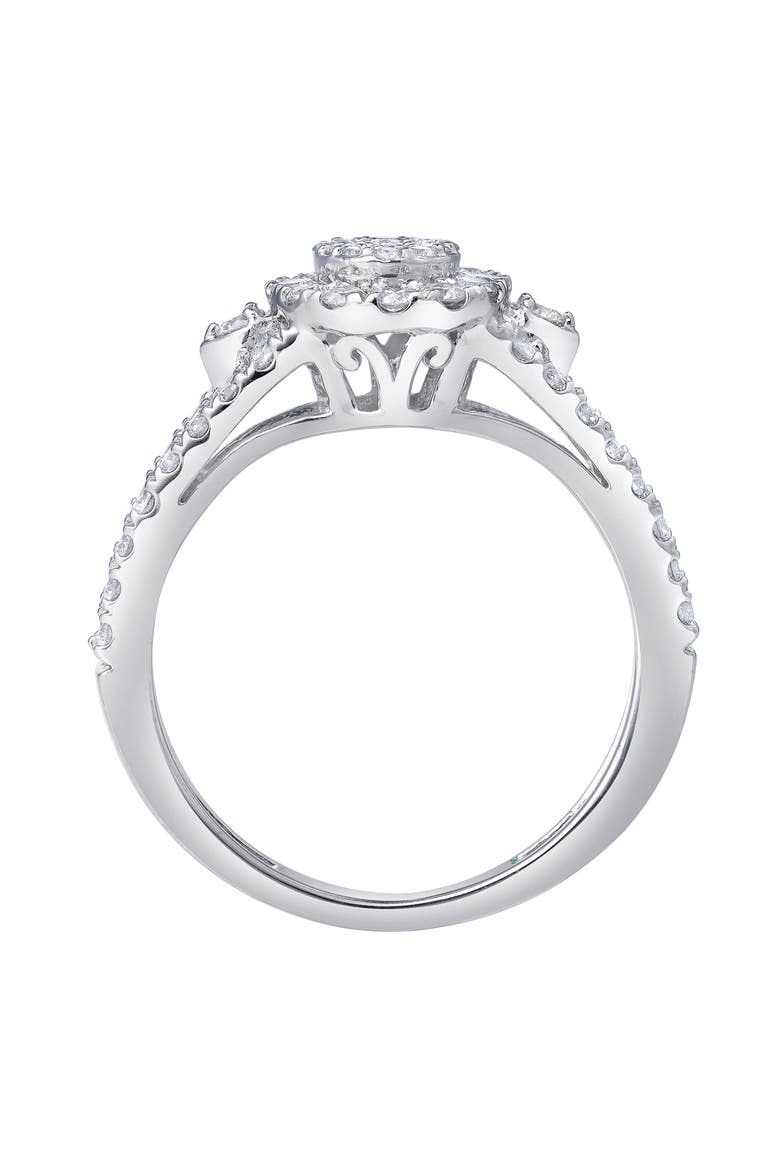 Celoria 1 CT 10K Gold Diamond Ring, Alternate, color, 10K White Gold