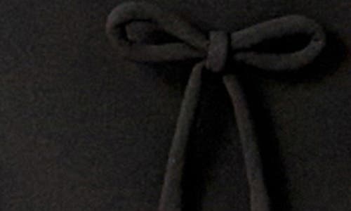 English Factory Bow Embellished Miniskirt In Black