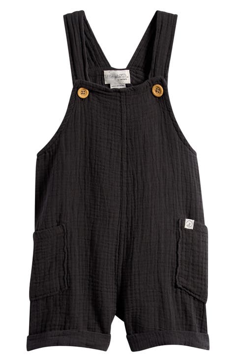 Organic Cotton Gauze Shortalls (Baby)