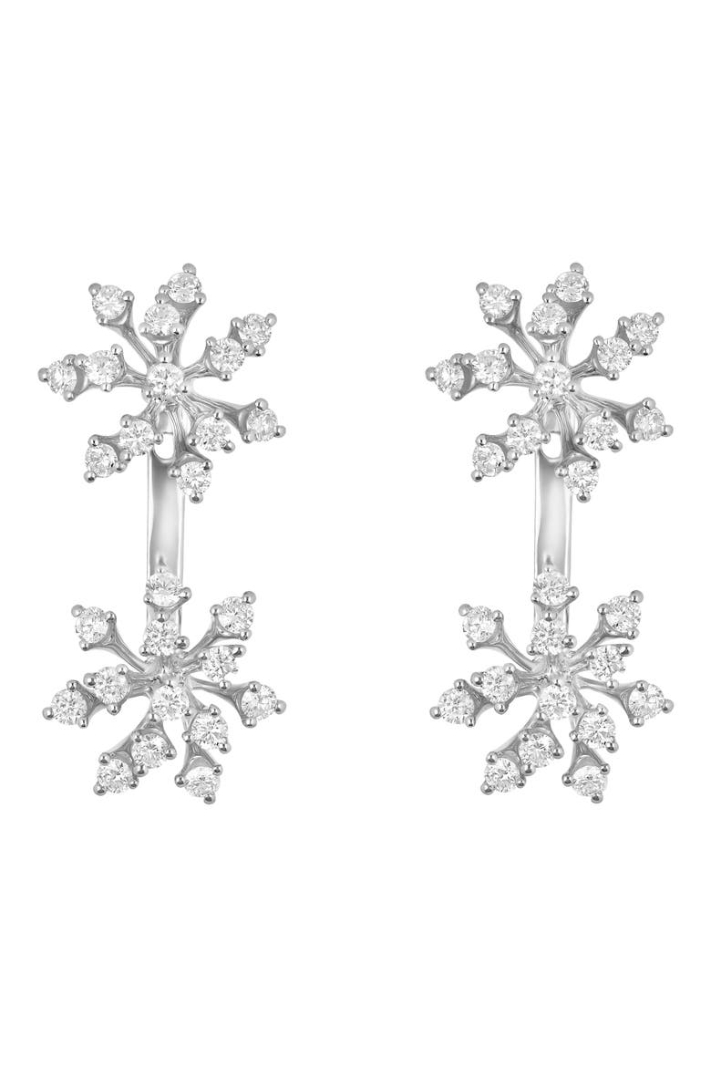 Luminus Diamond Drop Earrings, Main, color, WHITE GOLD