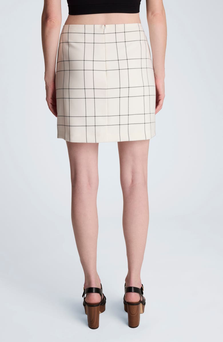 Kenneth Cole Windowpane Plaid Miniskirt, Alternate, color, 