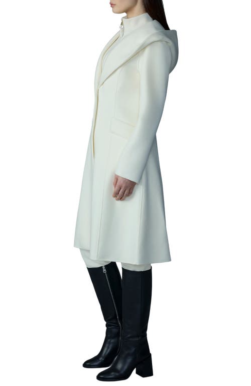 Mackage Hooded Coat With Removable Bib In White