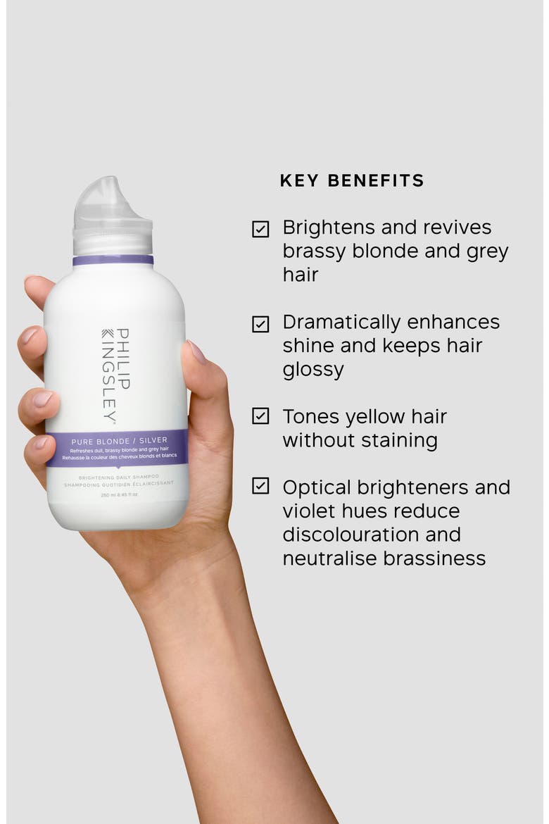 Pure Blonde Silver Brightening Daily Shampoo, Alternate, color, NO COLOR
