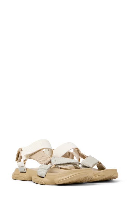 Camper Sandals For Women In Tan/white Multi