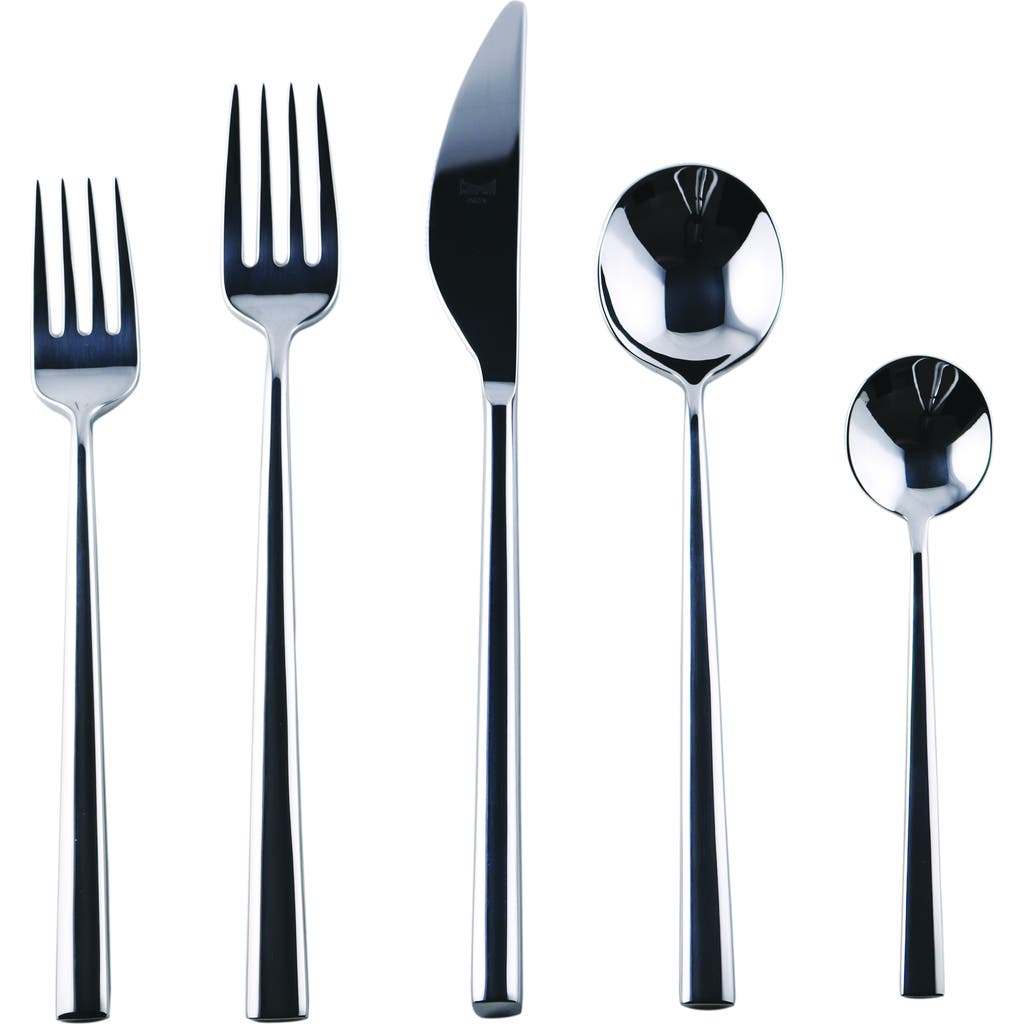Mepra Movida Flatware Set In Silver