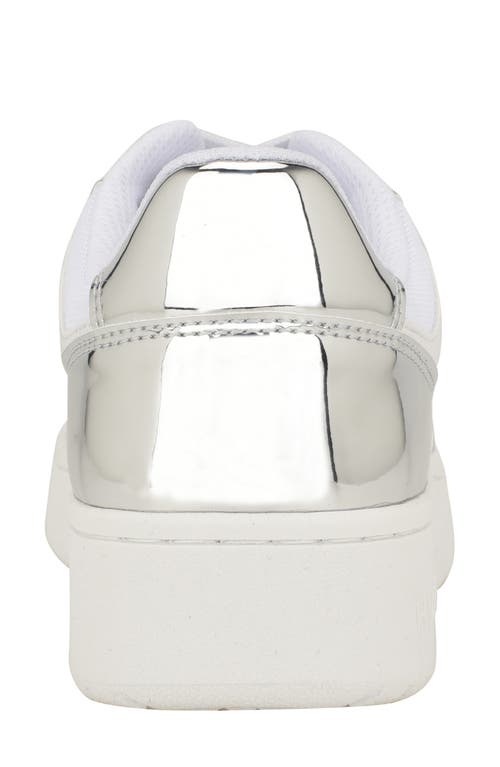 Tommy Hilfiger Women's Twigye Casual Lace Up Sneakers In White/argento