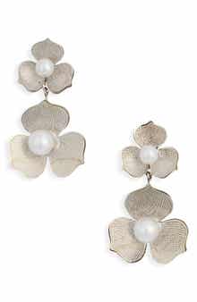EYE CANDY LOS ANGELES Sabina Flower Statement Earrings