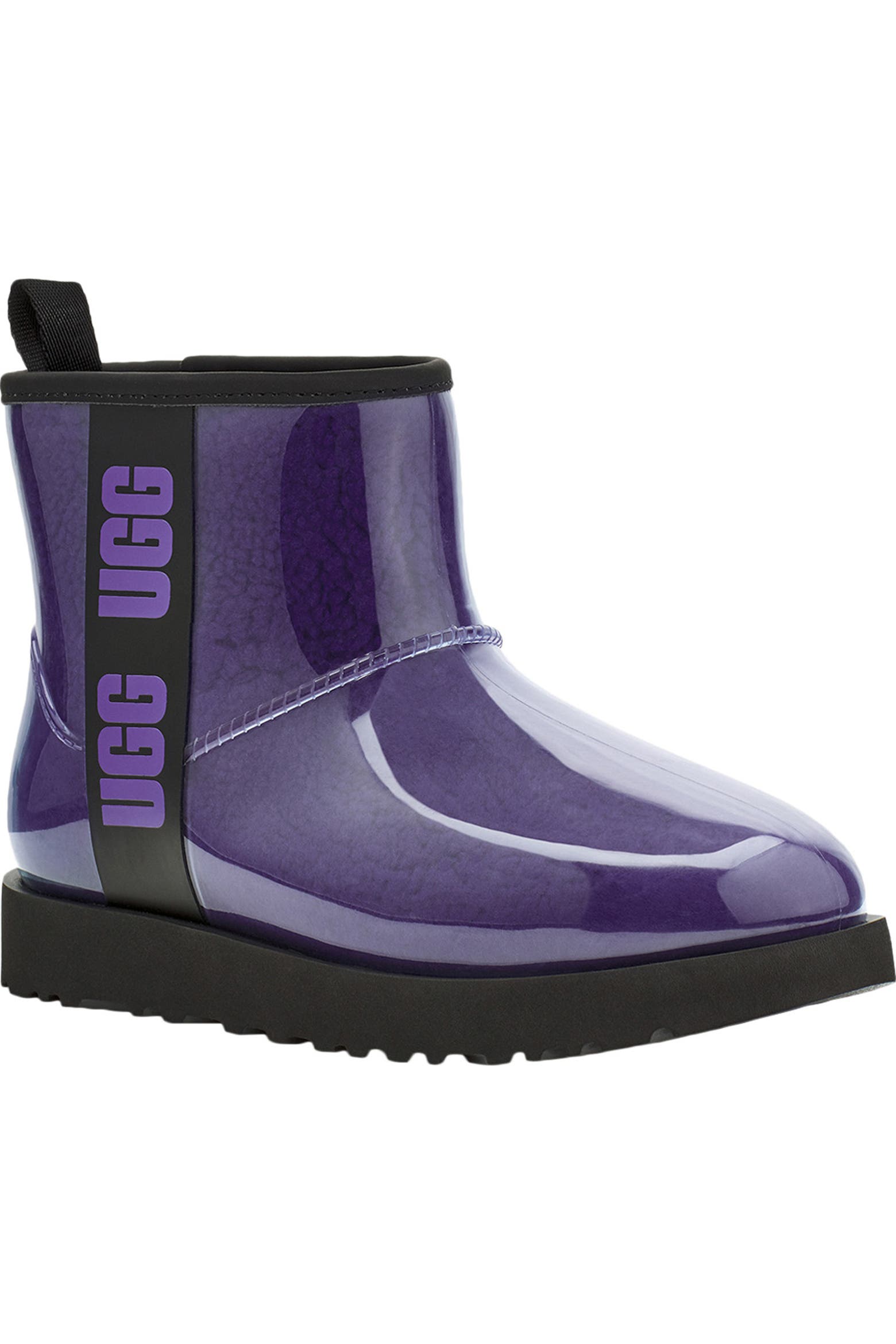 Preppy Mini Rug UGG® Classic Mini Waterproof Clear Boot (Women) | Nordstromrack