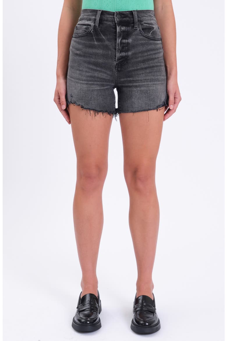 Bottom Line Cutoff Denim Shorts, Main, color, RAVEN VINTAGE