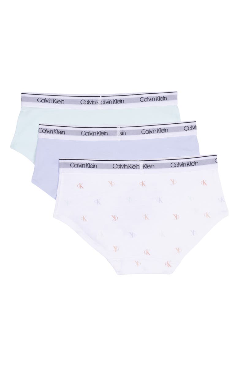 Calvin Klein Kids' 3-Pack Hipster Briefs, Alternate, color, 