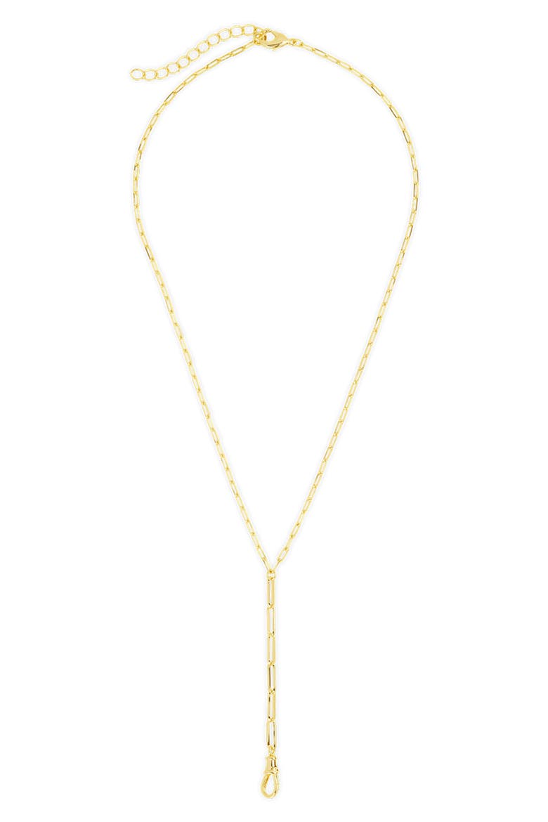 Collins Chainlink Y-Drop Necklace, Alternate, color, GOLD