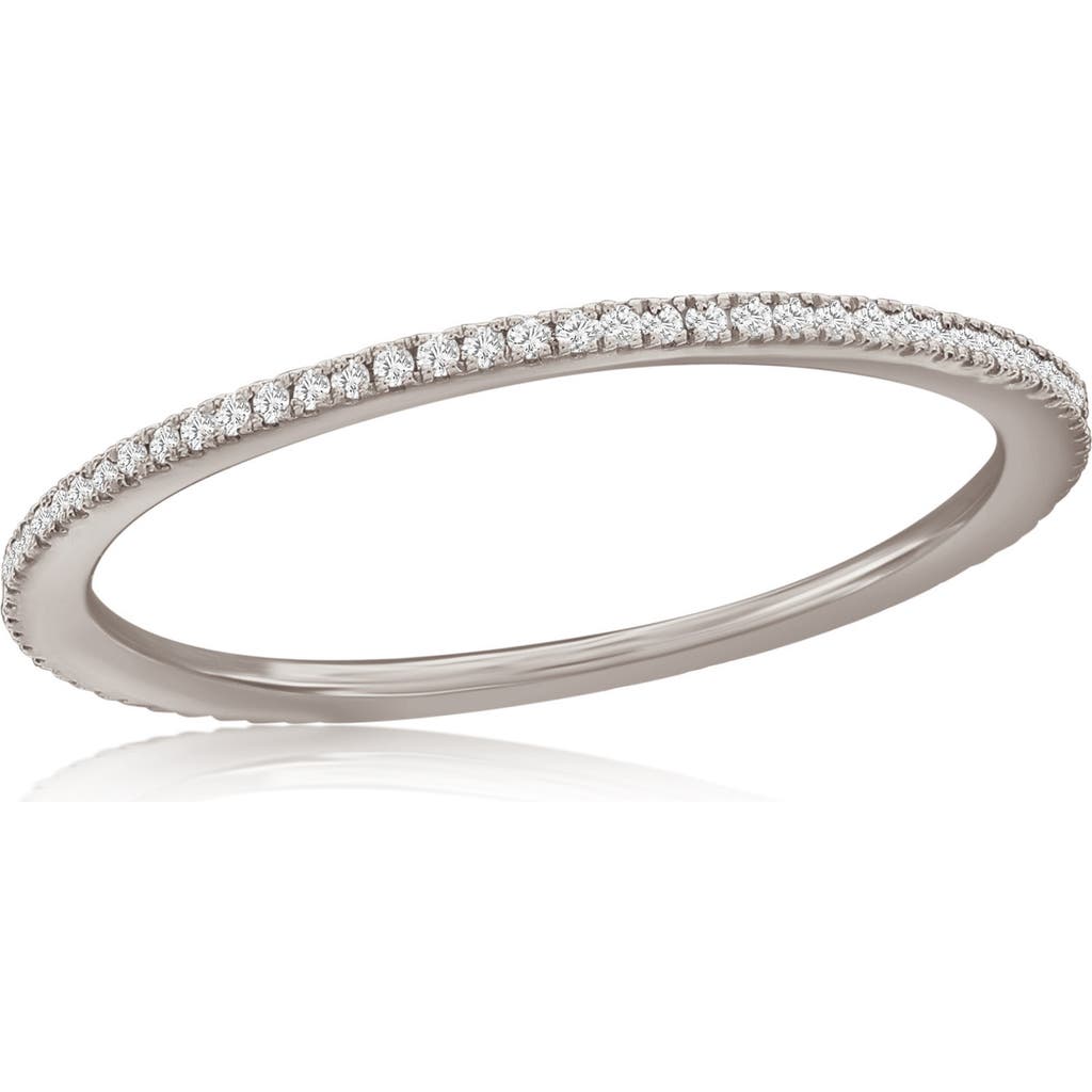 Suzy Levian Diamonds 14k Gold Diamond Infinity Ring In White