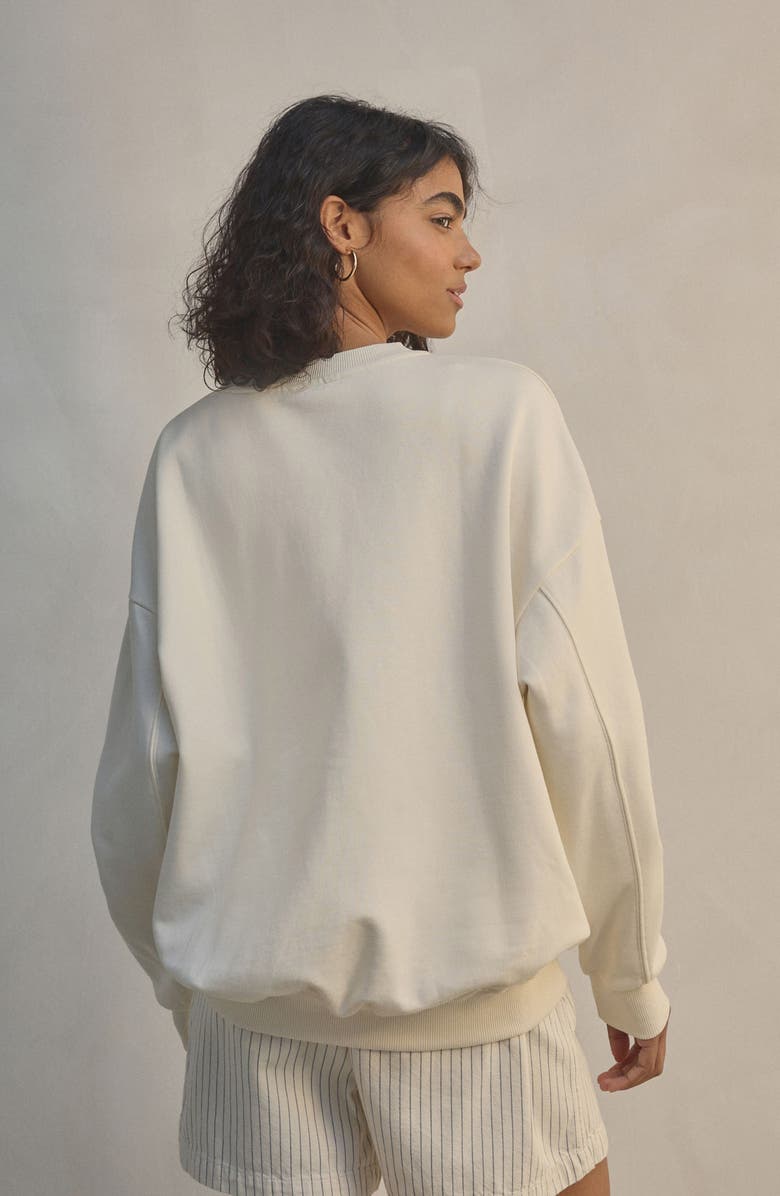 NEXT Red Wine Flocked Sweatshirt, Main, color, 