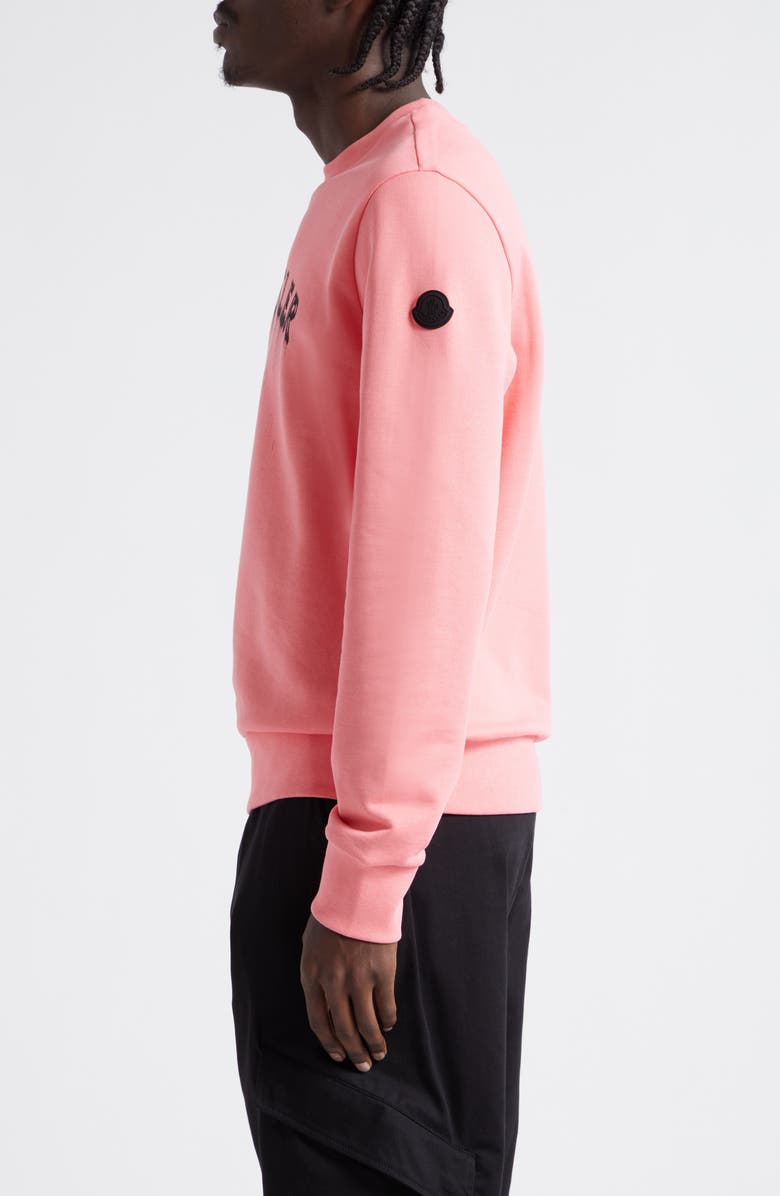 Moncler Cotton French Terry Logo Graphic Sweatshirt, Alternate, color, 