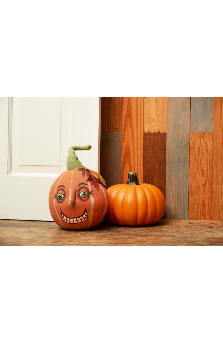 Gallerie II Victor Pumpkin Joe Spencer Gathered Traditions Halloween Art Doll Figure Door Stop, Alternate, color, Orange