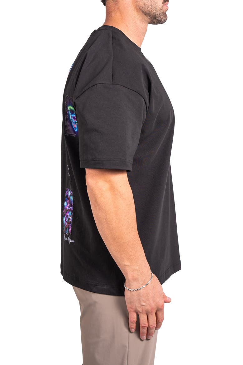 Ascension Maison Appliqué Cotton Graphic T-Shirt, Alternate, color, BLACK
