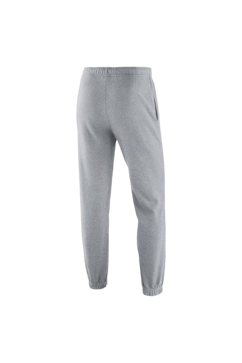 Men's Nike Heathered Gray Michigan State Spartans Saturday Fleece Pants, Alternate, color, Heather Gray