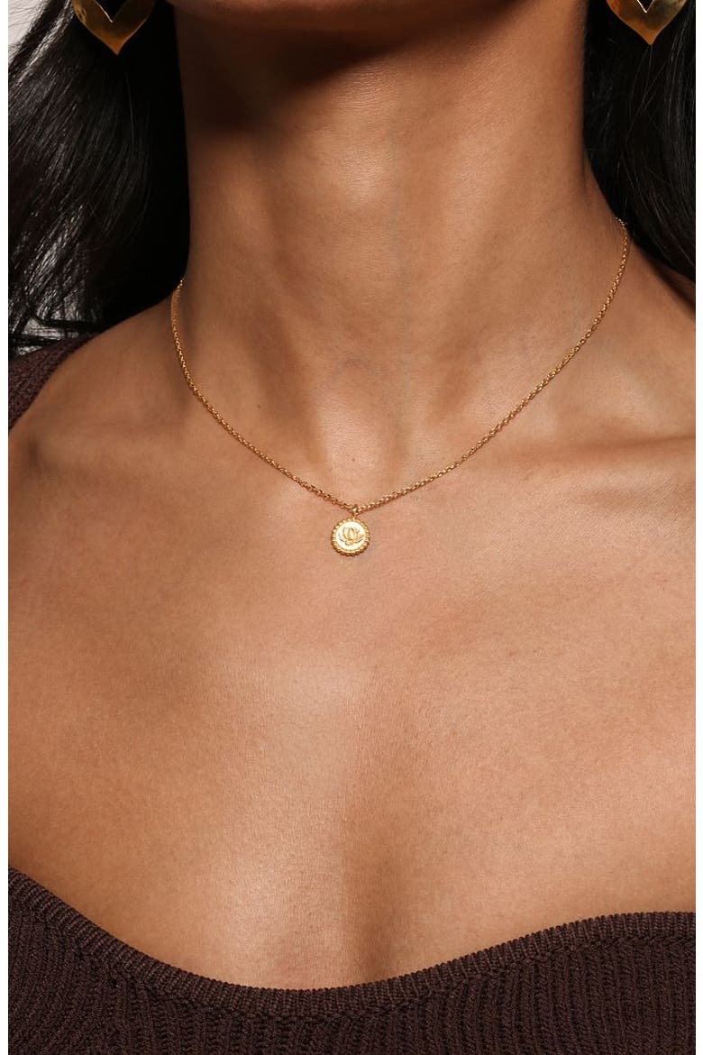 Emerging Potential Lotus Necklace, Alternate, color, Gold