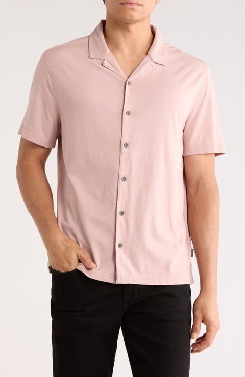 John Varvatos Brewer Cotton Camp Shirt