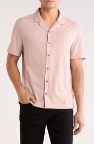 John Varvatos Brewer Cotton Camp Shirt