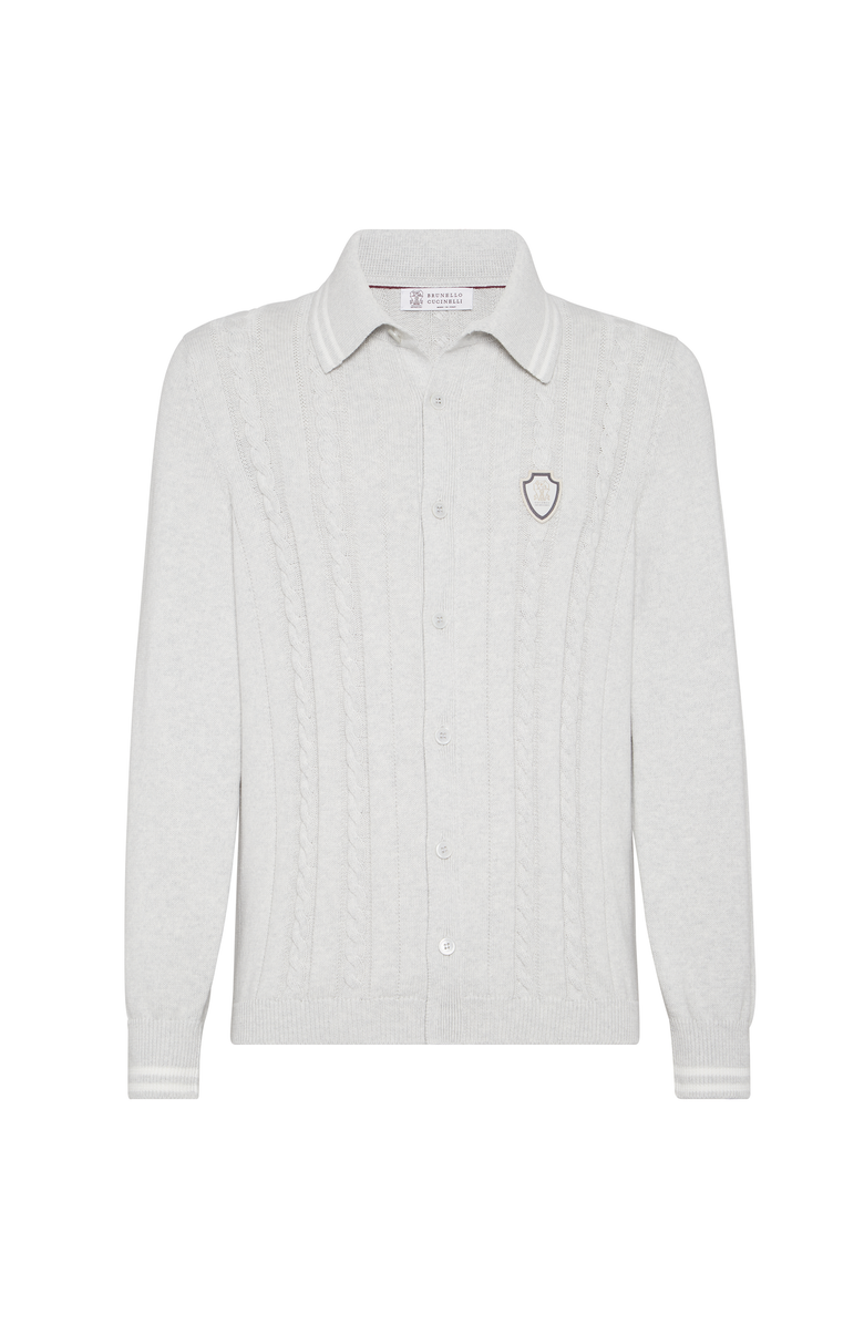 Brunello Cucinelli Knit shirt, Main, color, Fog