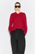 COS Sculpted Pure Cashmere V-neck Sweater