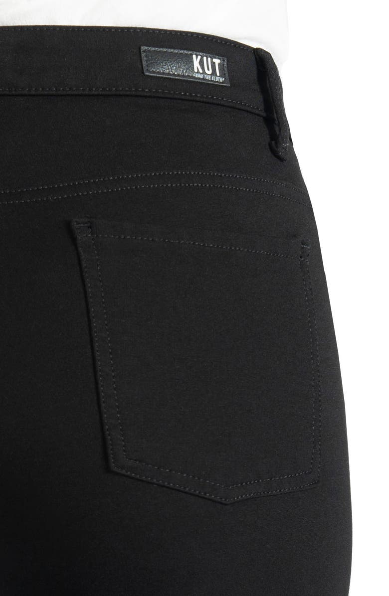 KUT from the Kloth Donna High Waist Ponte Ankle Skinny Pants, Alternate, color, 