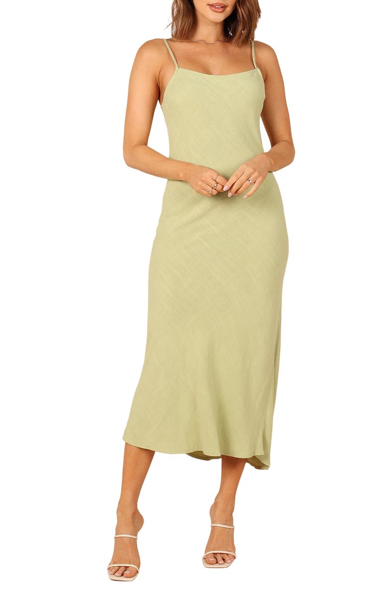 Petal & Pup Cecily Midi Slipdress, Main, color, 
