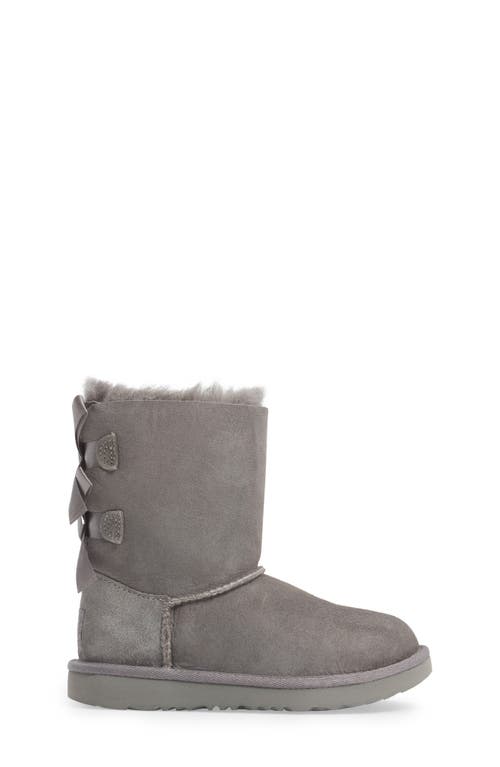 Ugg(r) Kids' Bailey Bow Ii Water Resistant Genuine Shearling Boot In Gray
