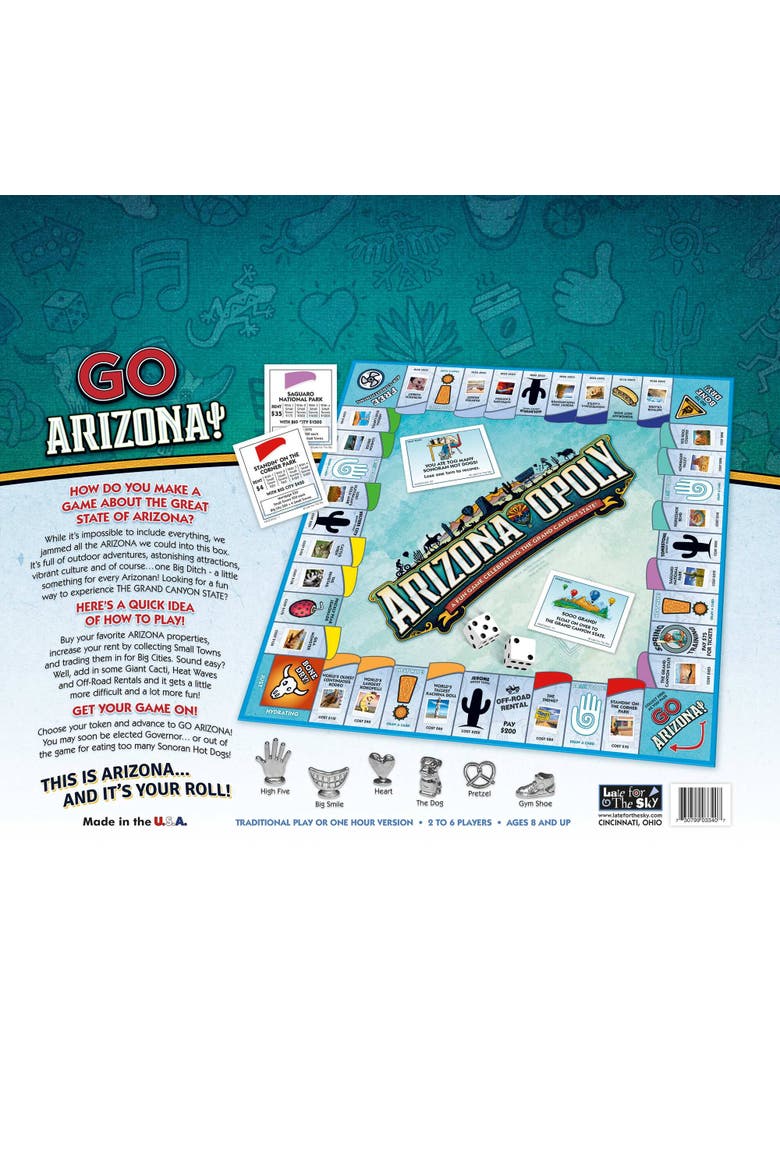 Arizona Opoly Board Game, Alternate, color, Multicolored