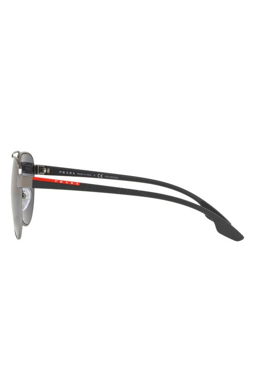 Prada Linea Rossa Sport 61mm Polarized Aviator Sunglasses