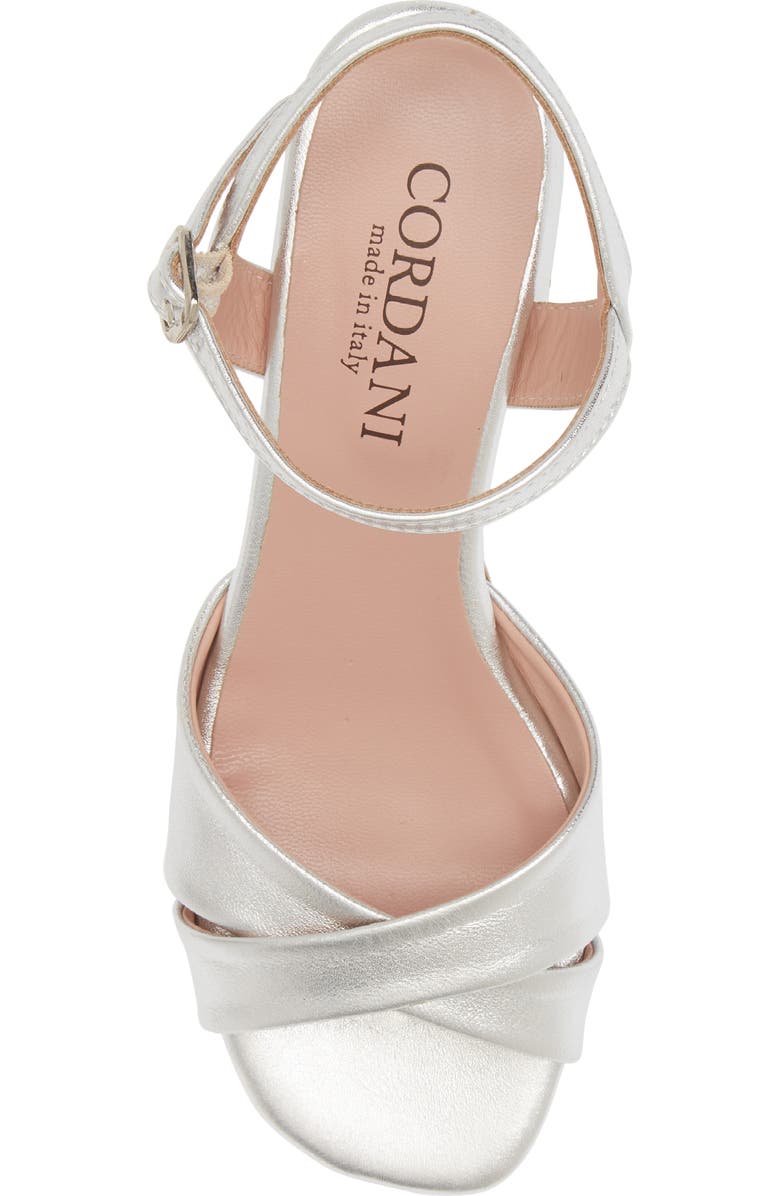 Cordani Ilaria Block Heel Sandal, Alternate, color, Argento