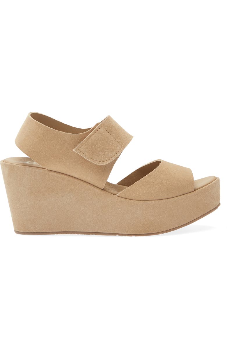 Pedro Garcia Helen Platform Wedge Sandal, Alternate, color, Dijon Castoro