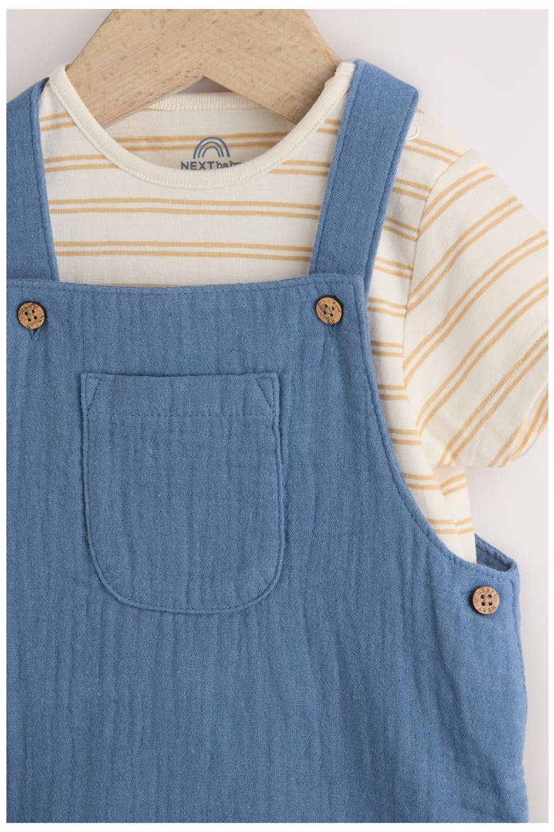 Short Sleeve Crinkle Romper, Alternate, color, BLUE