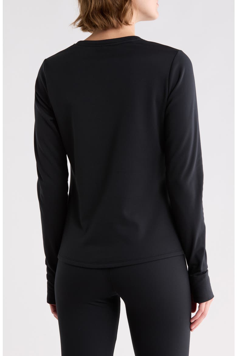 Audrie Long Sleeve Performance Top, Alternate, color, BLACK