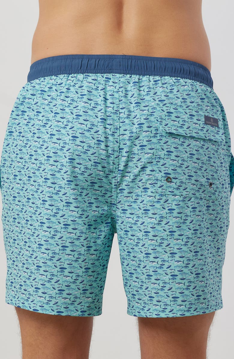 Rainforest Pool of Fish Swim Trunks, Alternate, color, 