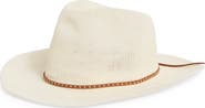 Vince Camuto Studded Band Straw Cowboy Hat