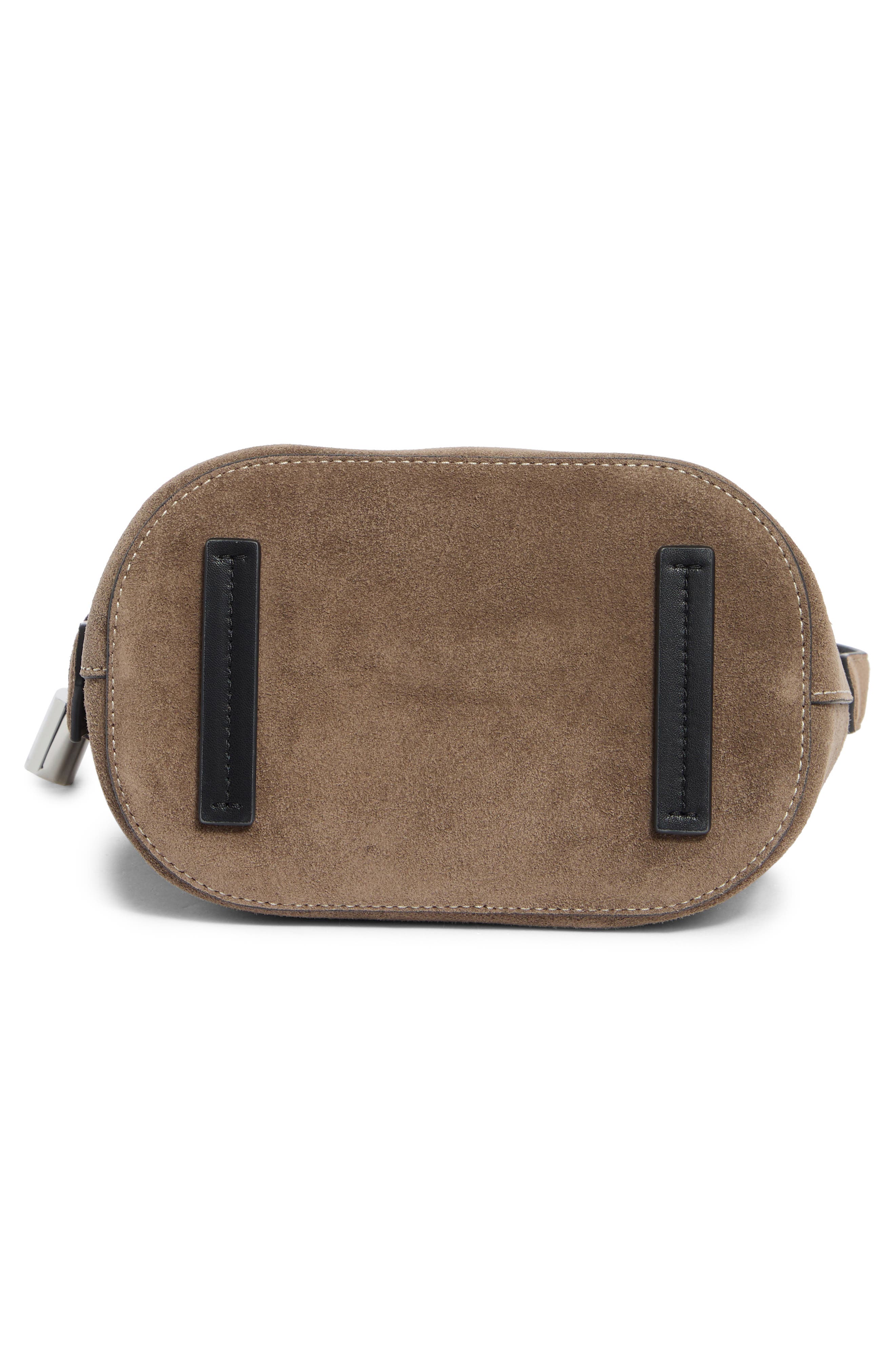 Marc Jacobs Suede Bucket Bag, Alternate, color, Concrete