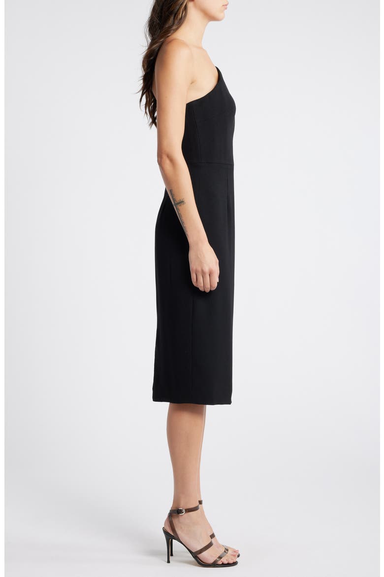 Milan Strapless Sheath Cocktail Dress, Alternate, color, BLACK