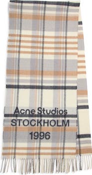 Acne Studios Check 1996 Wool Scarf
