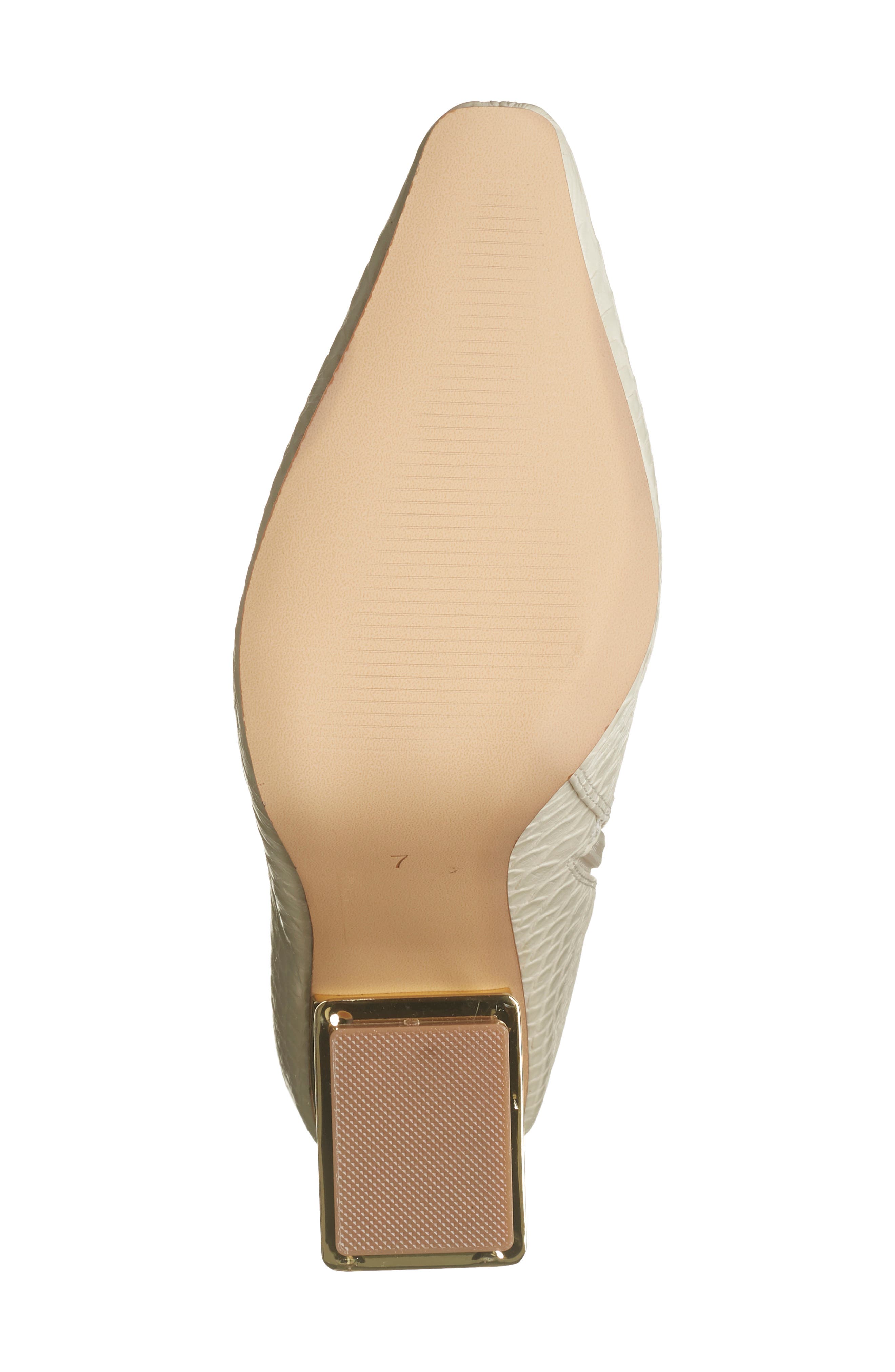 Glam Snakeskin Embossed Boot, Alternate, color, IVORY