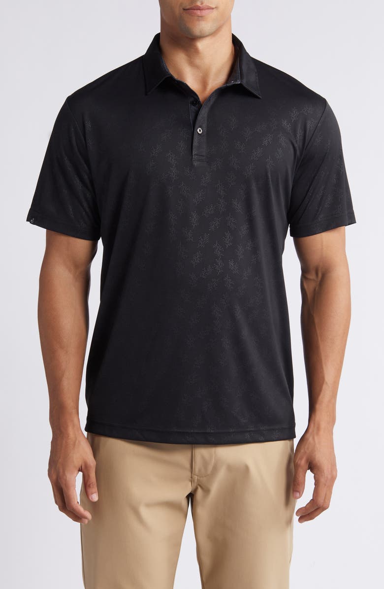 Swannies Barrett Botanical Print Golf Polo, Main, color, 