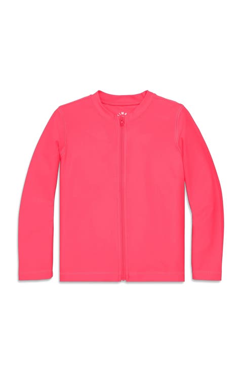 Kids Long Sleeve Full-Zip Rash Guard (Toddler, Little Kid, Big Kid)