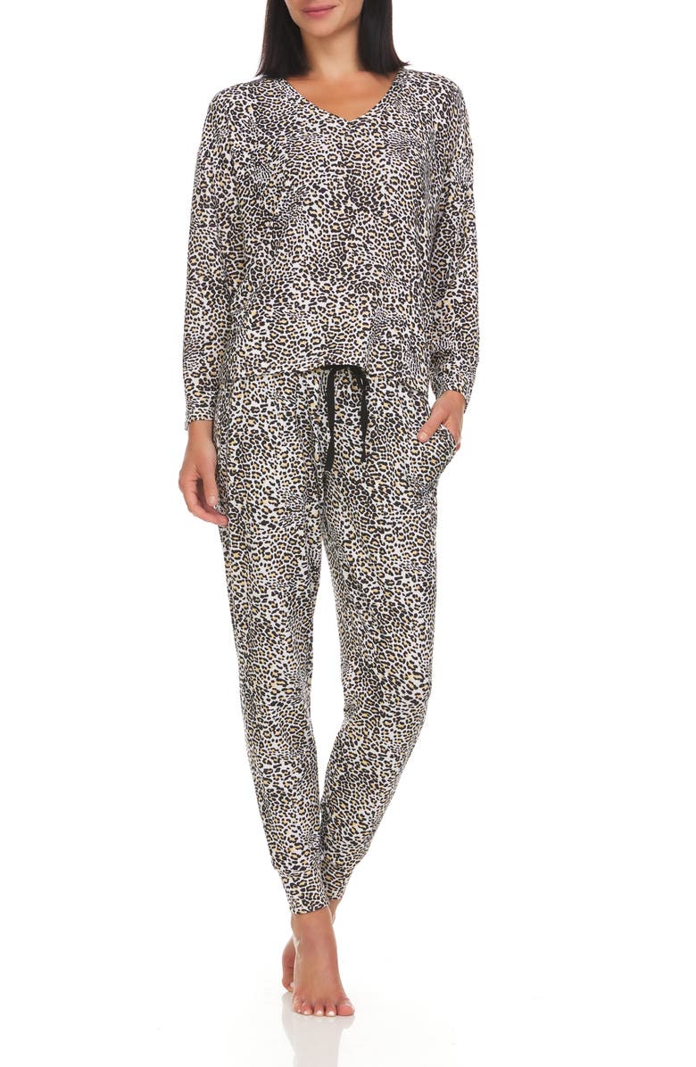 Flora Nikrooz Trina Animal Print Pajamas, Main, color, 