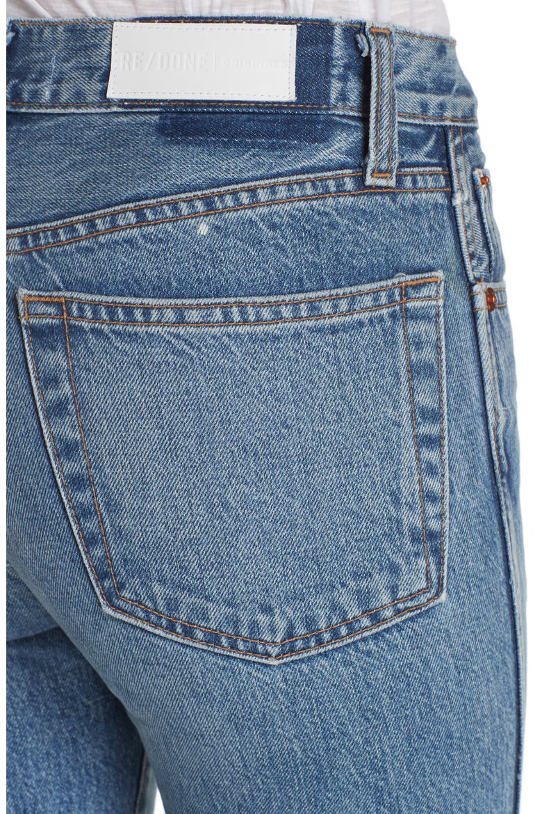 Originals High Waist Double Needle Ankle Jeans, Alternate, color, TRUCKER WASH