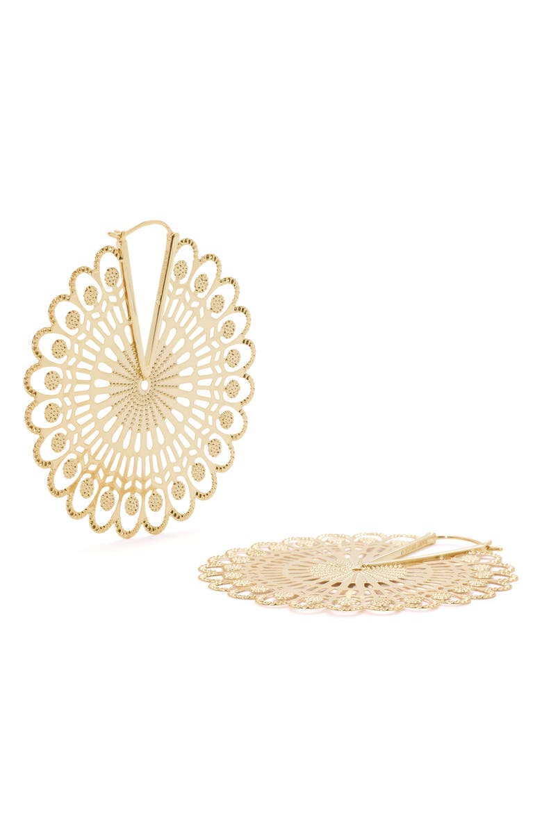 Ramy Brook Diya Hoop Earrings, Alternate, color, Gold