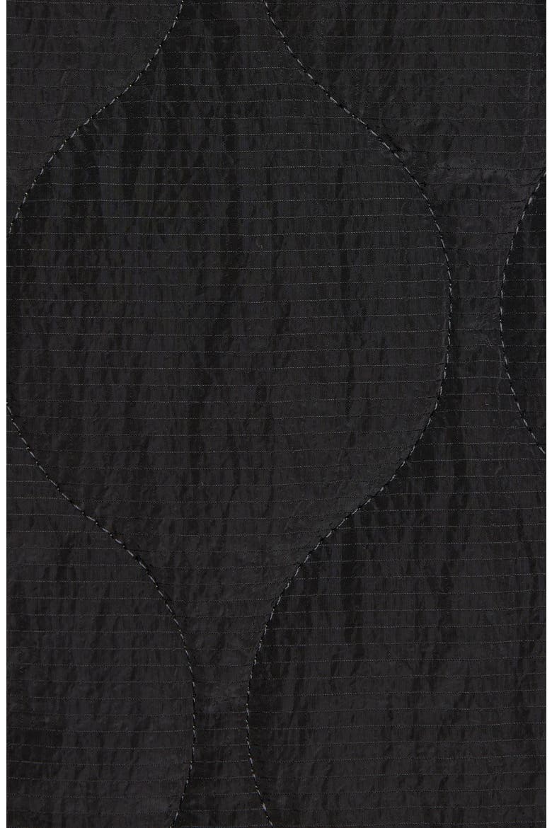 Quilted Extended Shoulder Vest, Alternate, color, BLACK