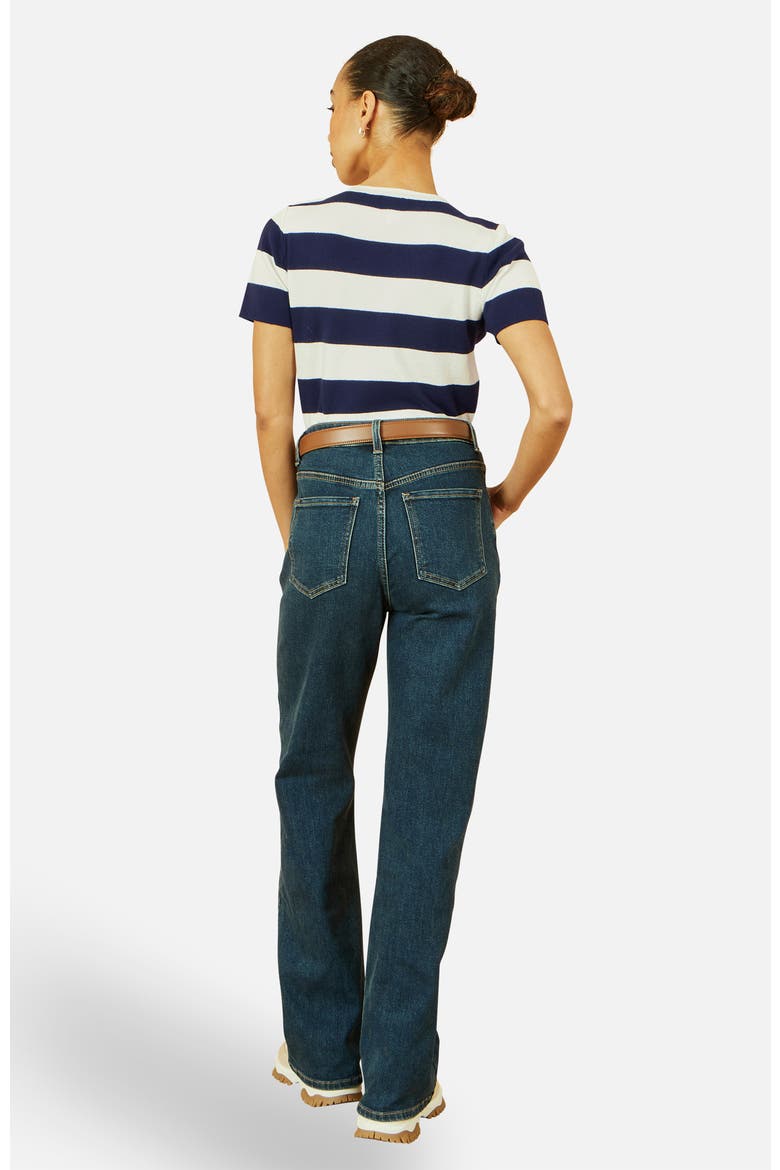 Block Stripe Knitted Top, Alternate, color, Navy